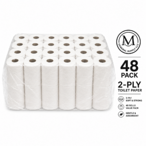 48 Rolls toilet paper, 2 ply, pack of 48 rolls.