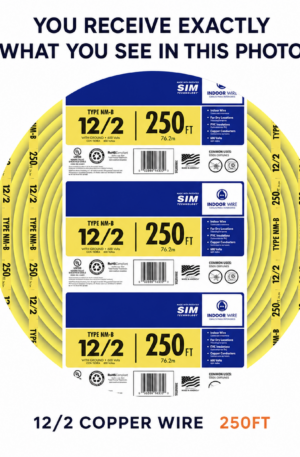 12/2 Romex copper wire 250ft roll