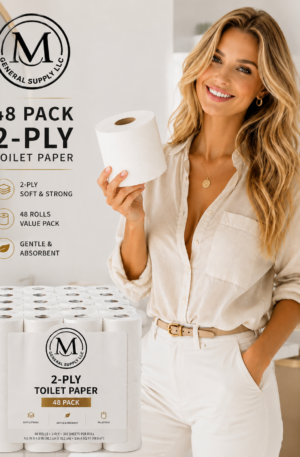48 Rolls toilet paper, 2 ply, pack of 48 rolls.